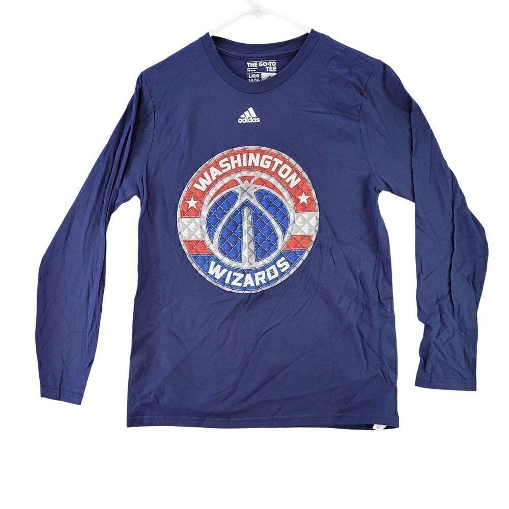 NBA Washington Wizards Boys Long Sleeve T-shirt Sz L